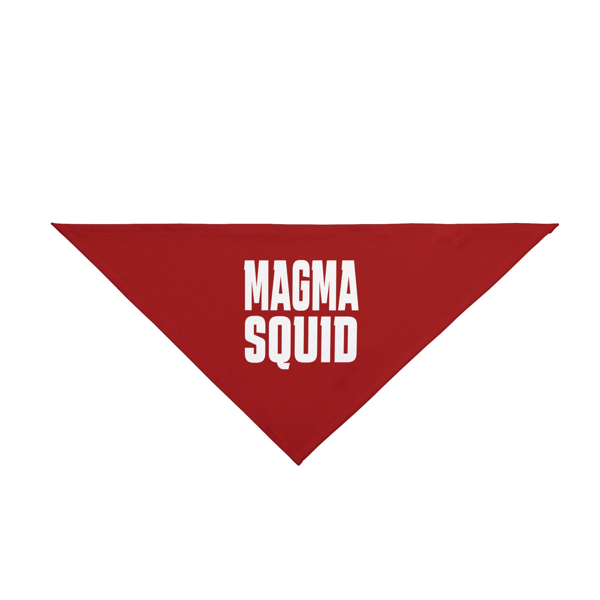 Magma Squid Red Pet Bandana — Bold Graphic Dog & Cat Accessory