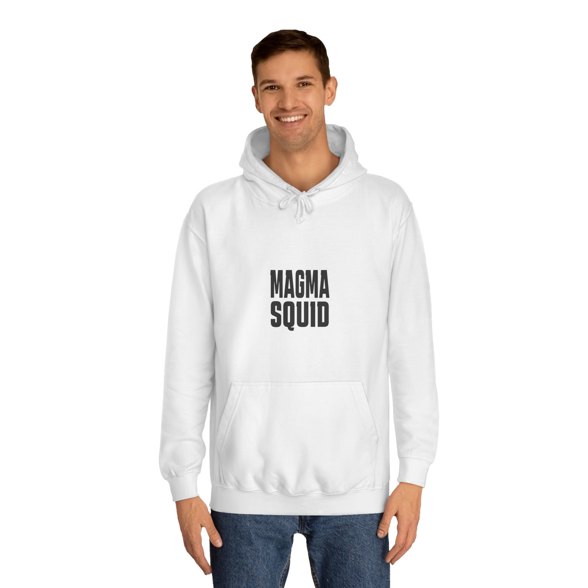 Magma Squid Hoodie — Minimal Text Graphic Pullover