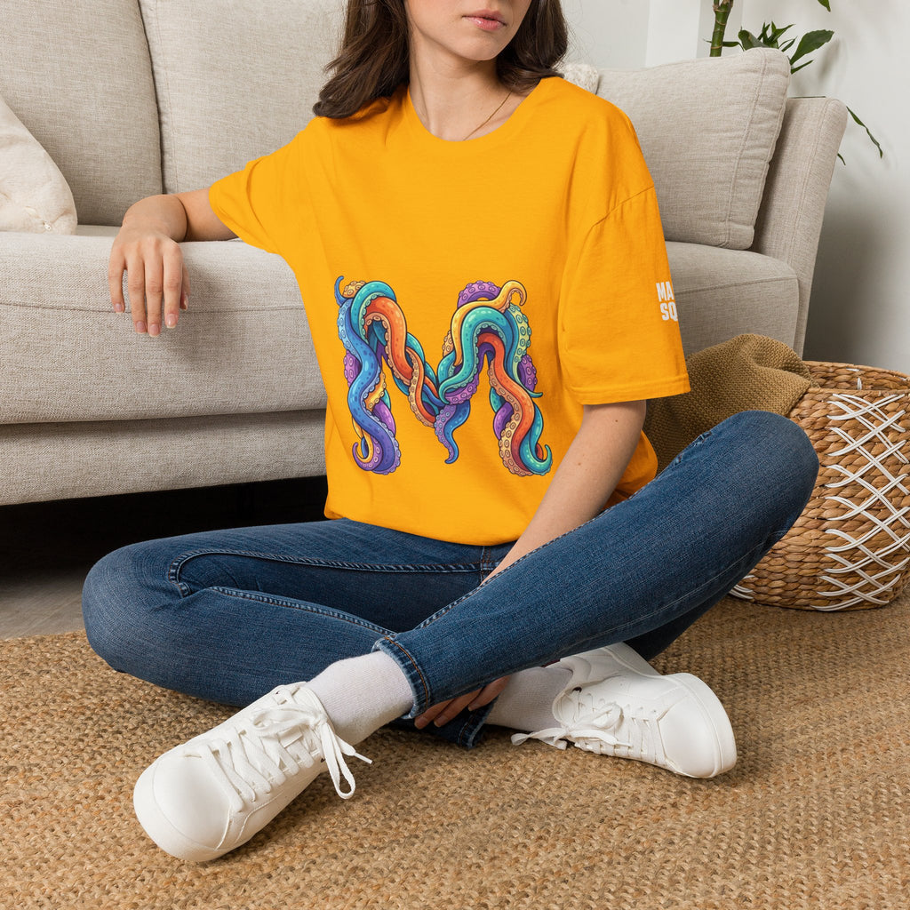 Squid Tentacles Graphic T-Shirt — Colourful Marine Illustration Tee