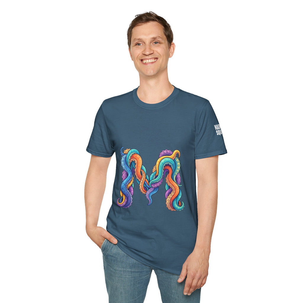 Squid Tentacles Graphic T-Shirt — Colourful Marine Illustration Tee