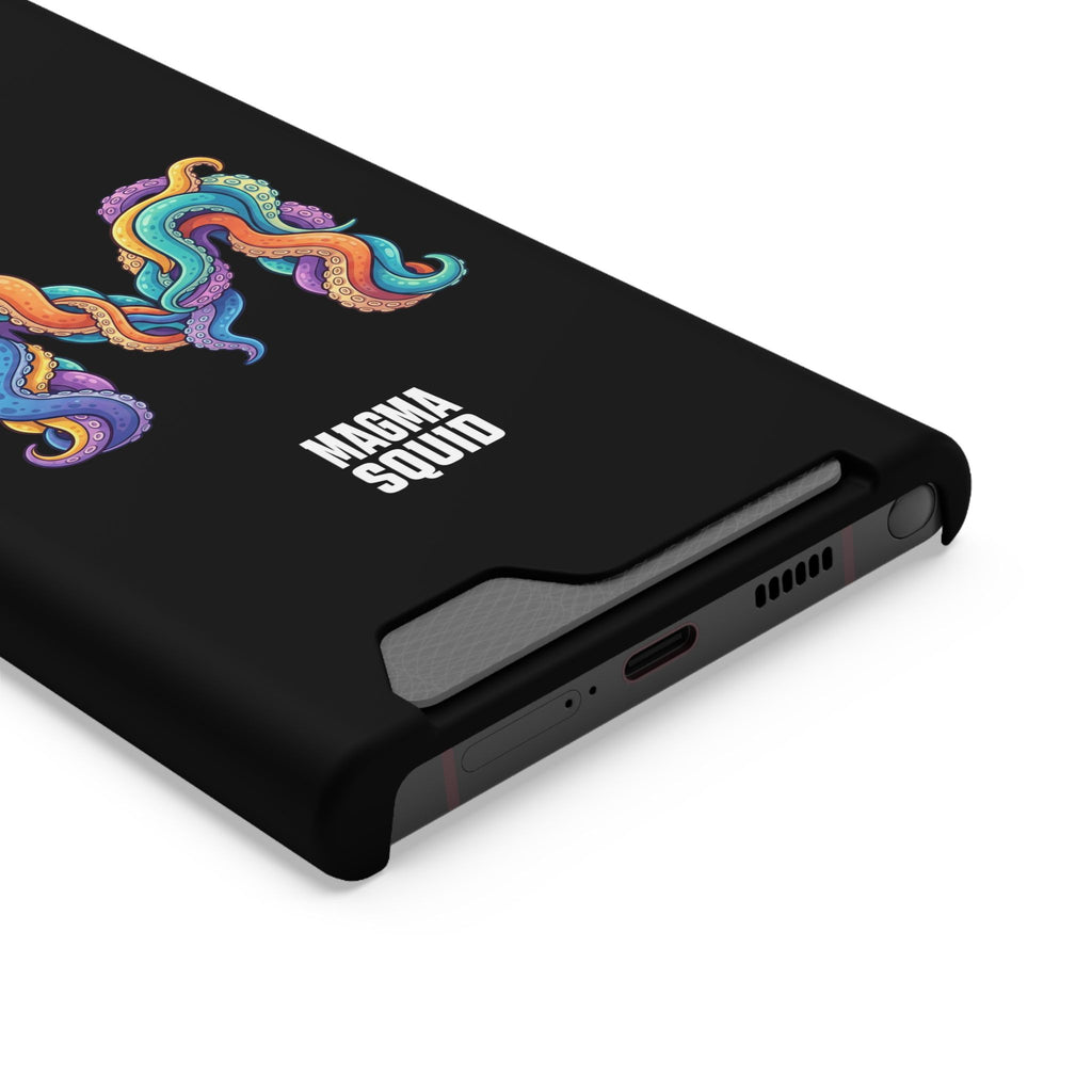 Magma Squid Card-Holder Phone Case — Colourful Squid Tentacle Design
