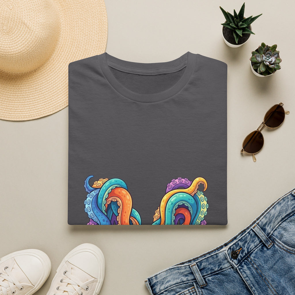 Squid Tentacles Graphic T-Shirt — Colourful Marine Illustration Tee