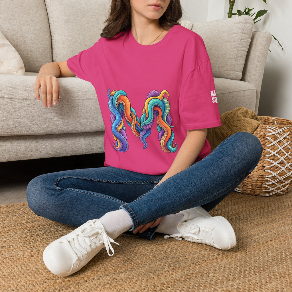 Squid Tentacles Graphic T-Shirt — Colourful Marine Illustration Tee