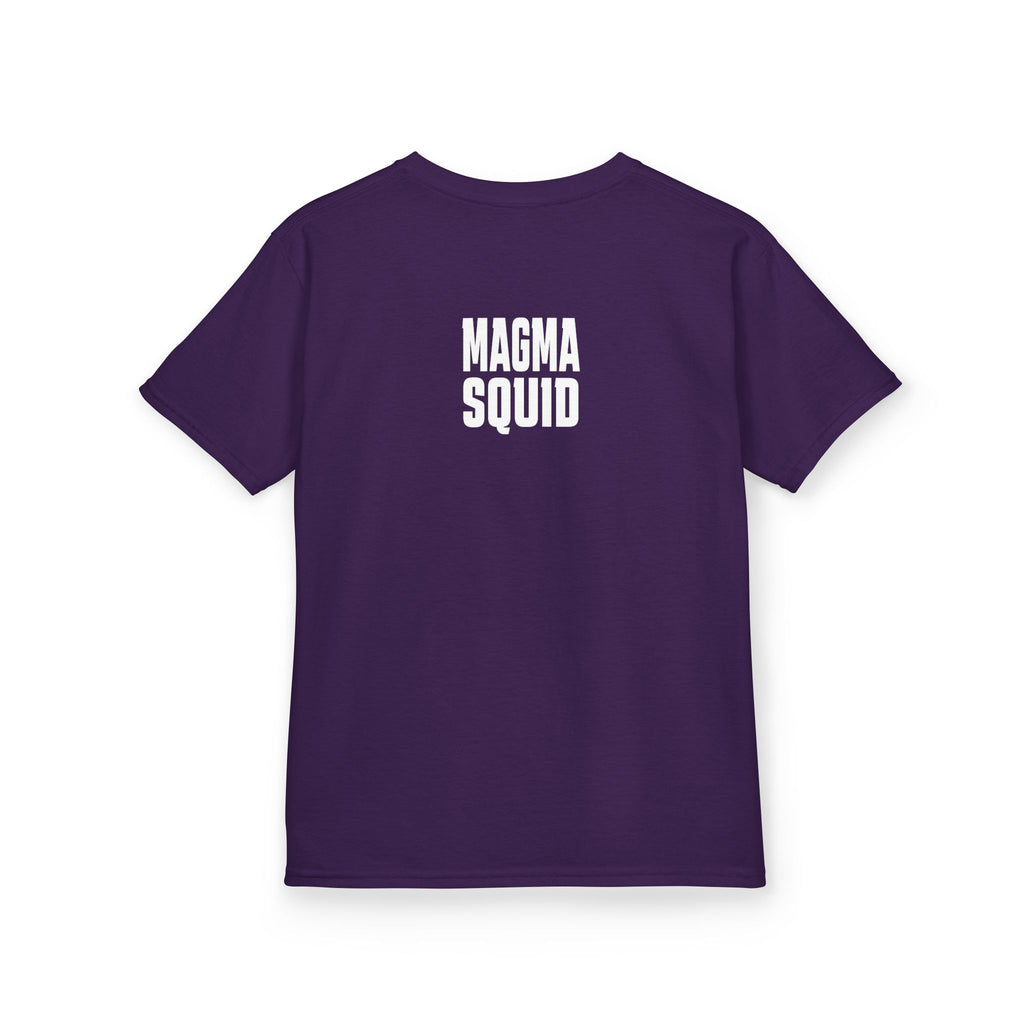 Kids 'M' Colourful Squid Tentacle Tee — Magma Squid Logo Kids T‑Shirt
