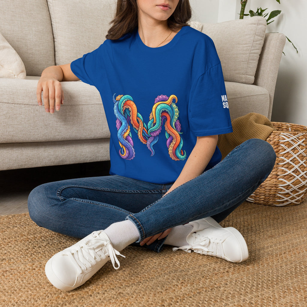Squid Tentacles Graphic T-Shirt — Colourful Marine Illustration Tee