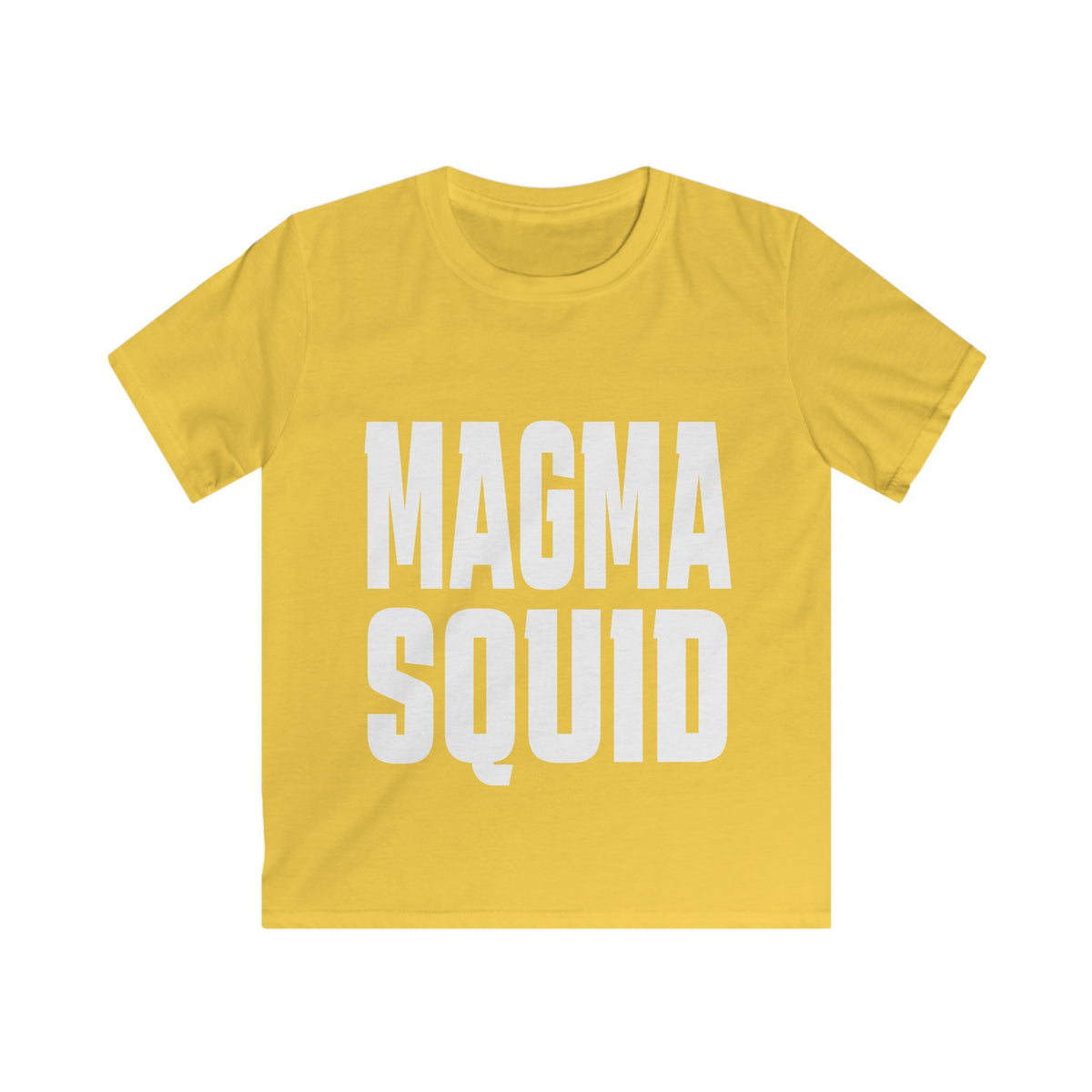 Kids T‑Shirt — "Magma Squid" Bold Text Graphic Tee