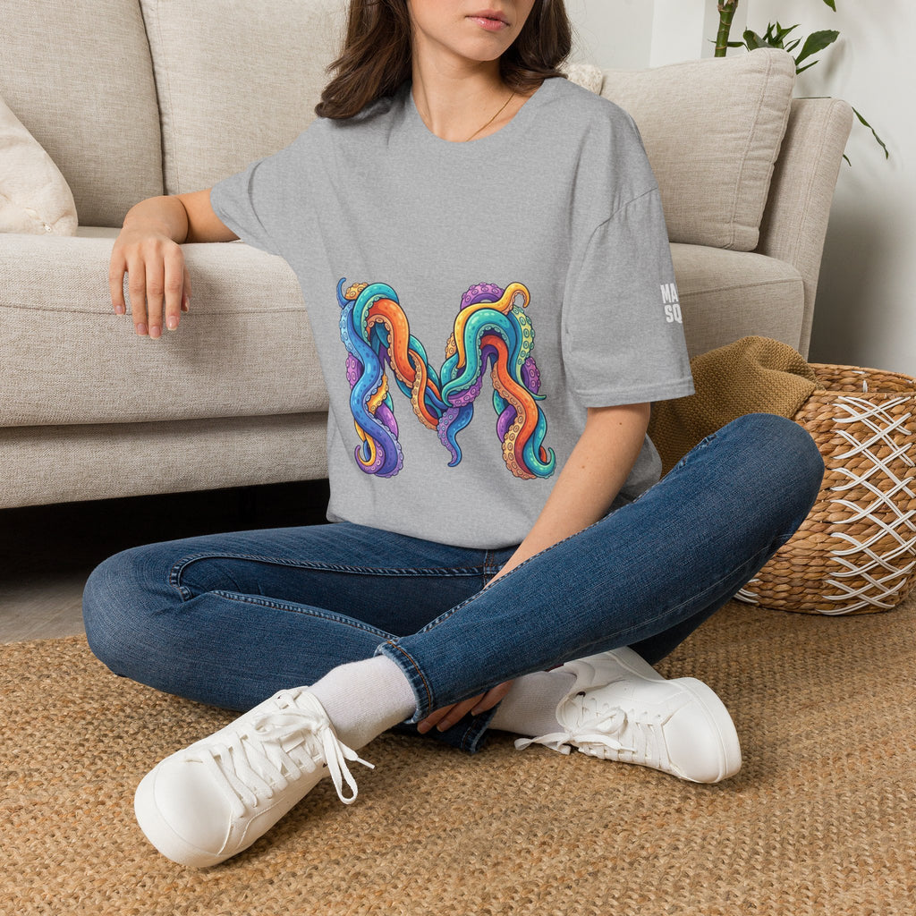 Squid Tentacles Graphic T-Shirt — Colourful Marine Illustration Tee