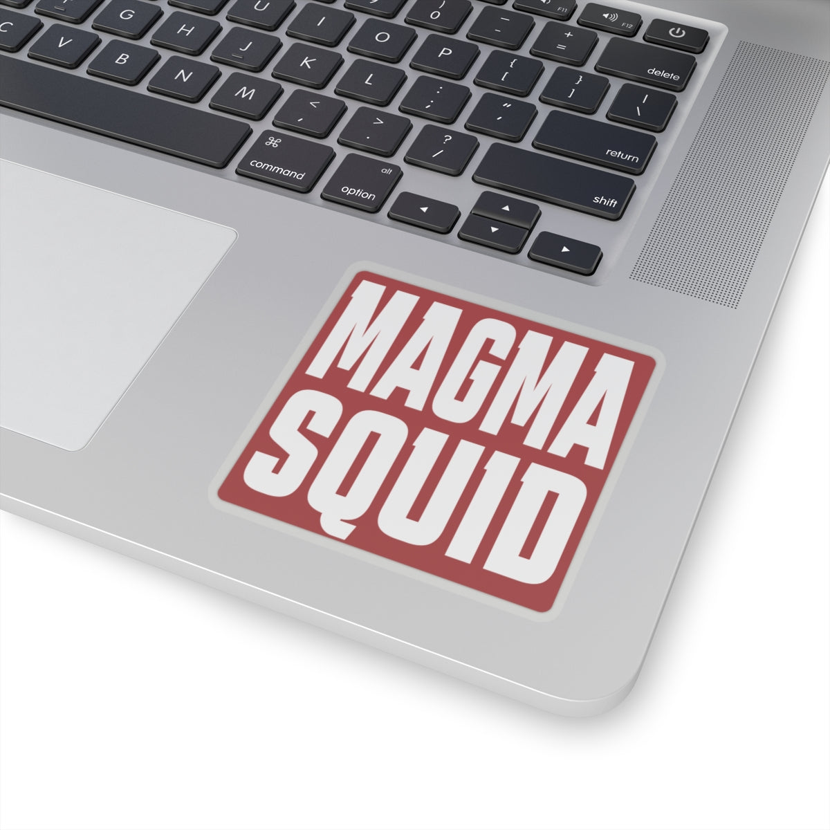Magma Squid Kiss-Cut Sticker — Bold Retro Logo Laptop Decal
