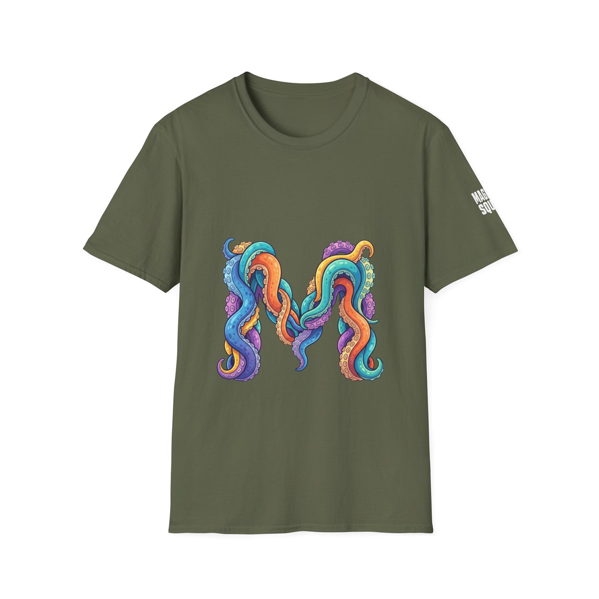 Squid Tentacles Graphic T-Shirt — Colourful Marine Illustration Tee