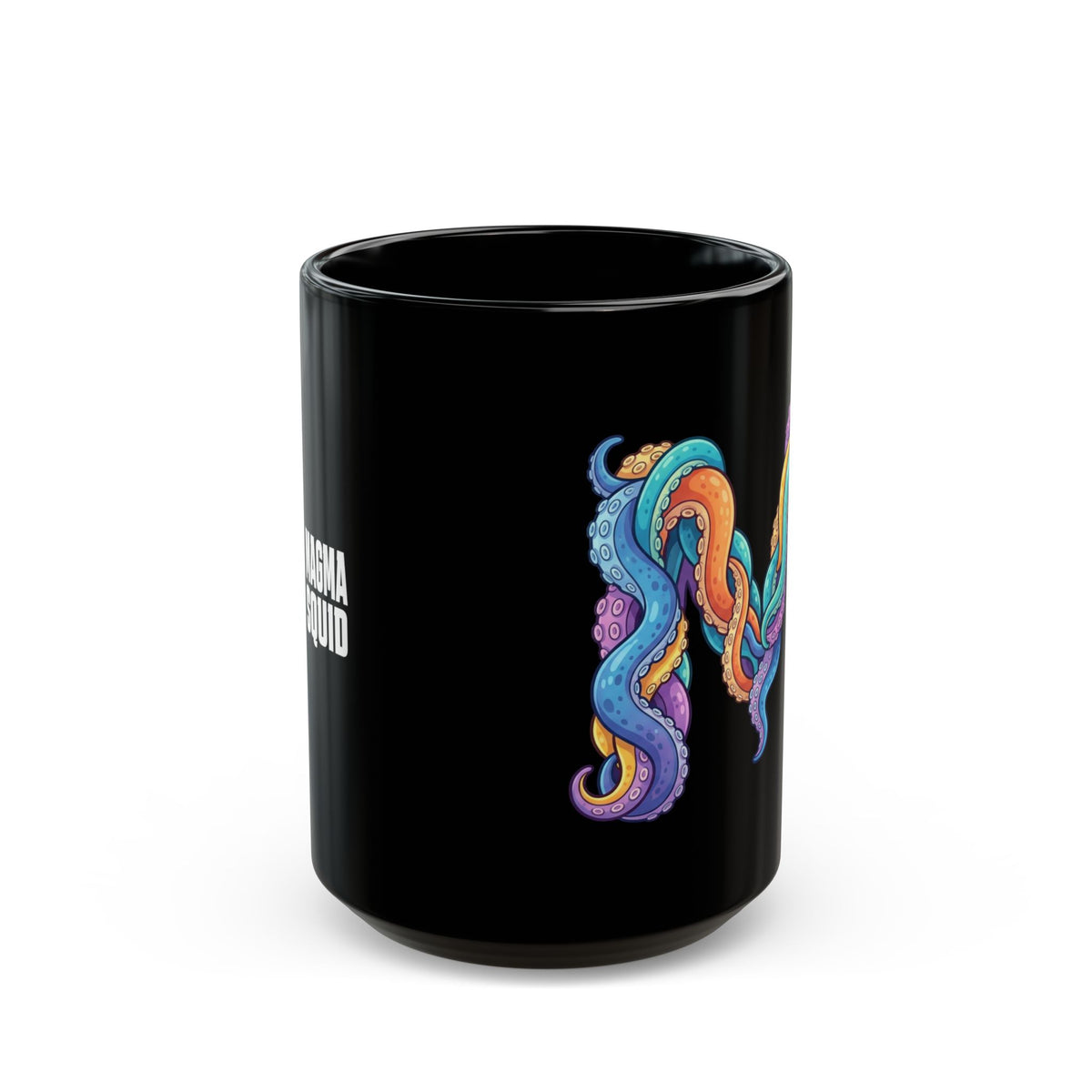 Tentacle Black Mug — Colourful Ocean Art 11oz/15oz