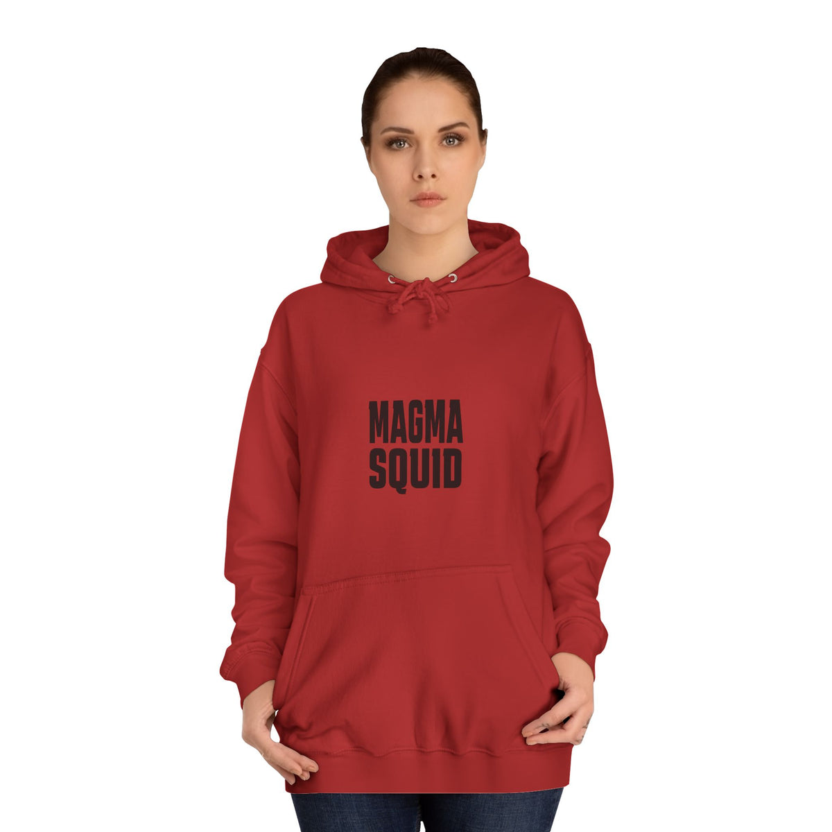 Magma Squid Hoodie — Minimal Text Graphic Pullover