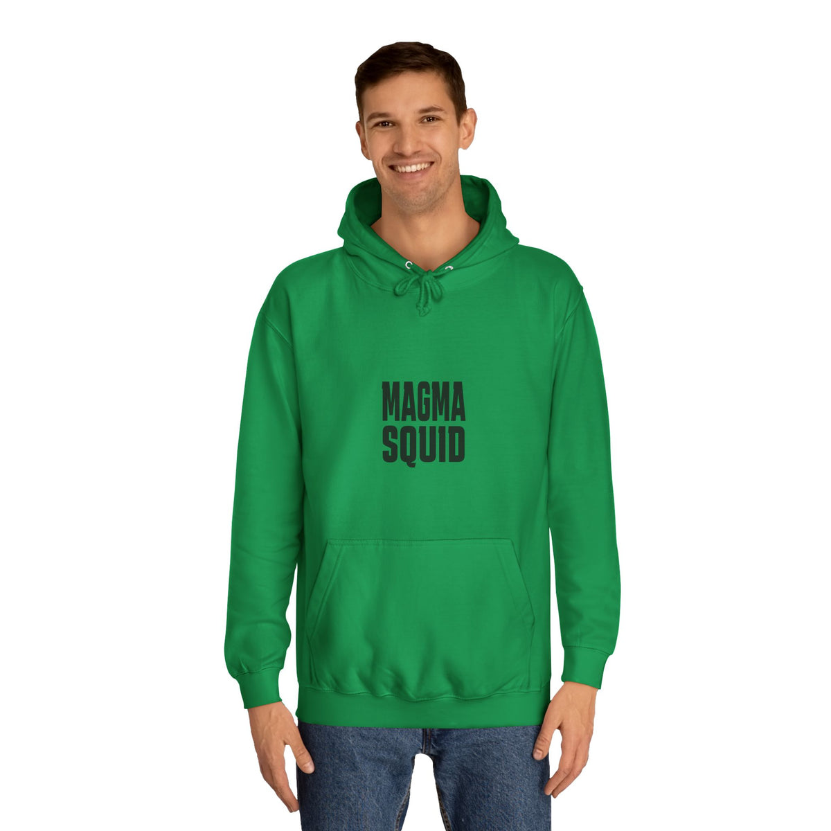 Magma Squid Hoodie — Minimal Text Graphic Pullover