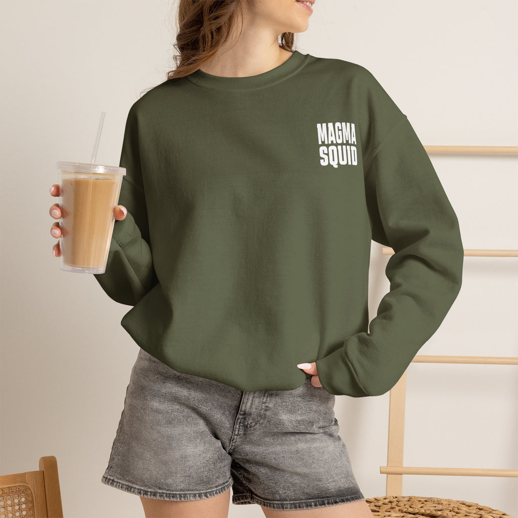 Magma Squid Crewneck Sweatshirt — Bold Graphic Pullover