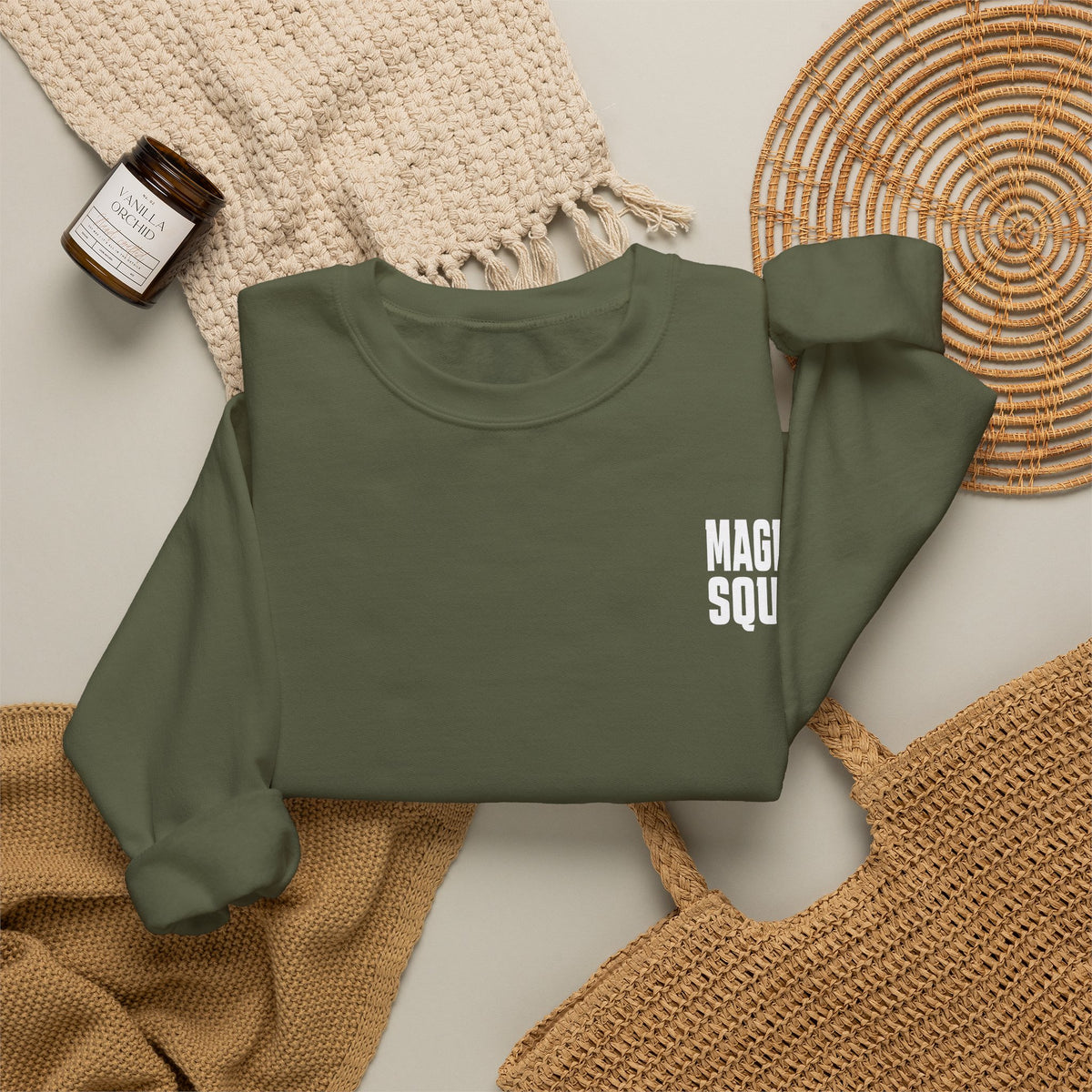 Magma Squid Crewneck Sweatshirt — Bold Graphic Pullover
