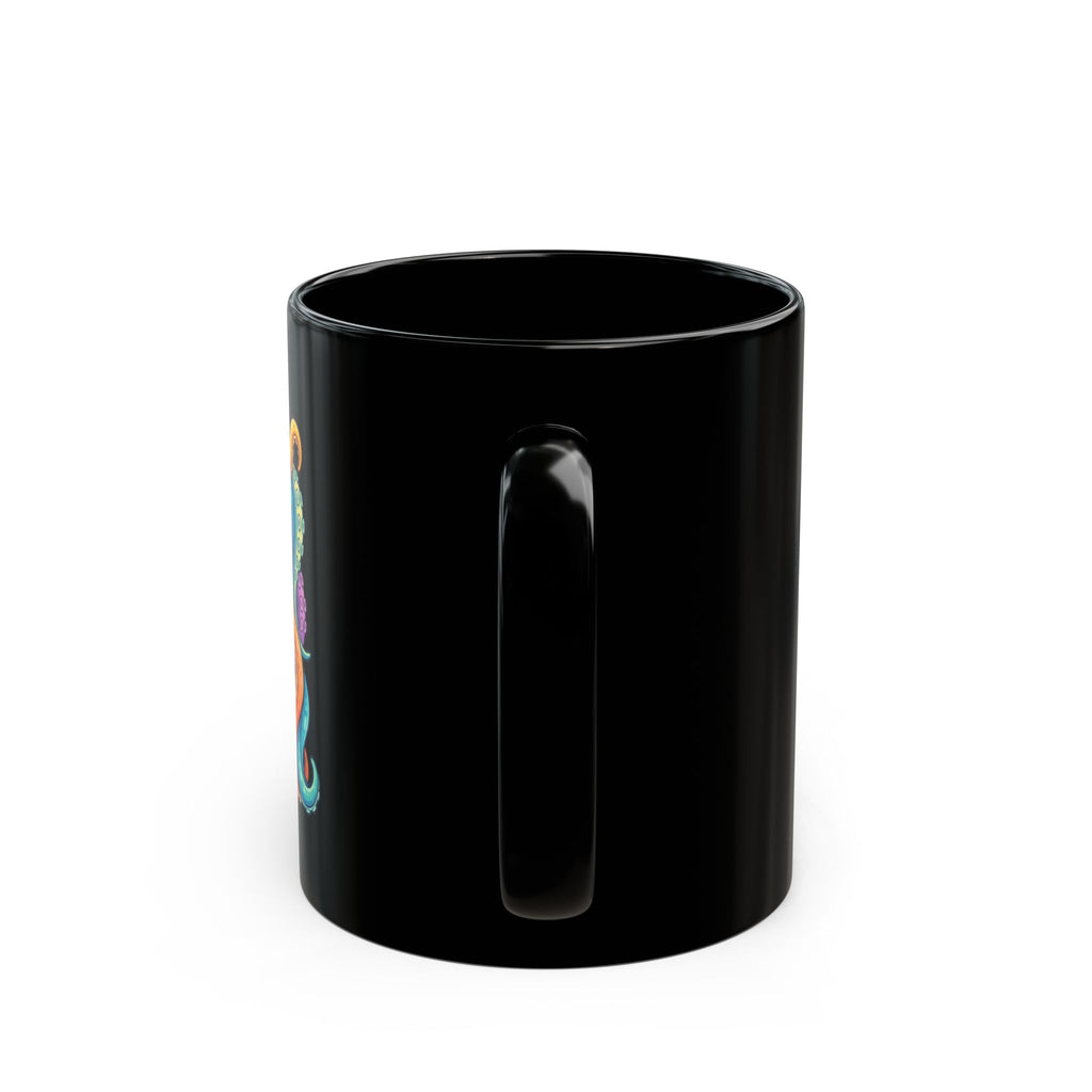 Tentacle Black Mug — Colourful Ocean Art 11oz/15oz