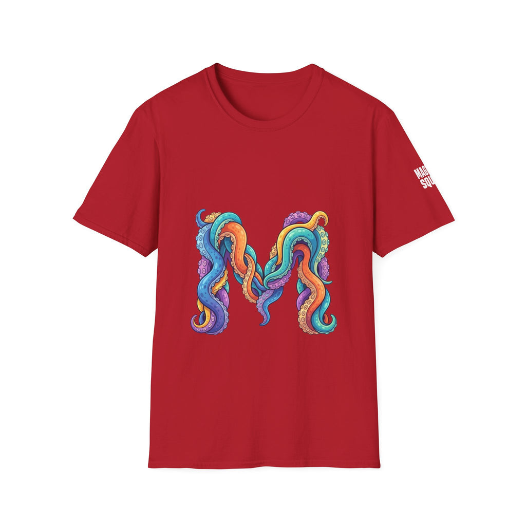 Squid Tentacles Graphic T-Shirt — Colourful Marine Illustration Tee