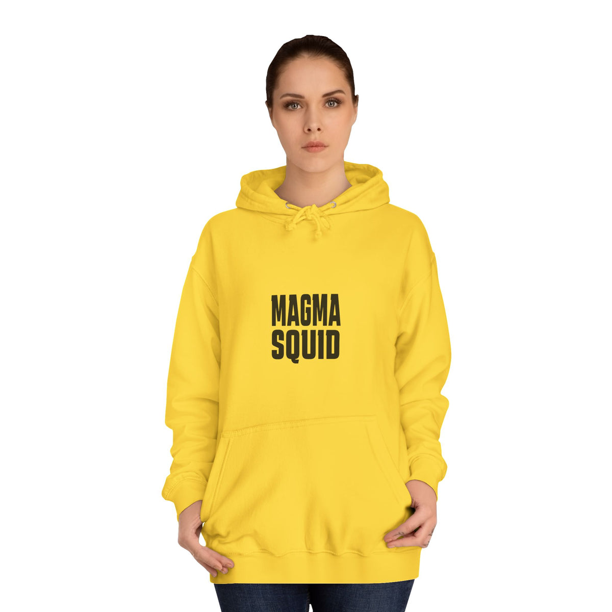 Magma Squid Hoodie — Minimal Text Graphic Pullover