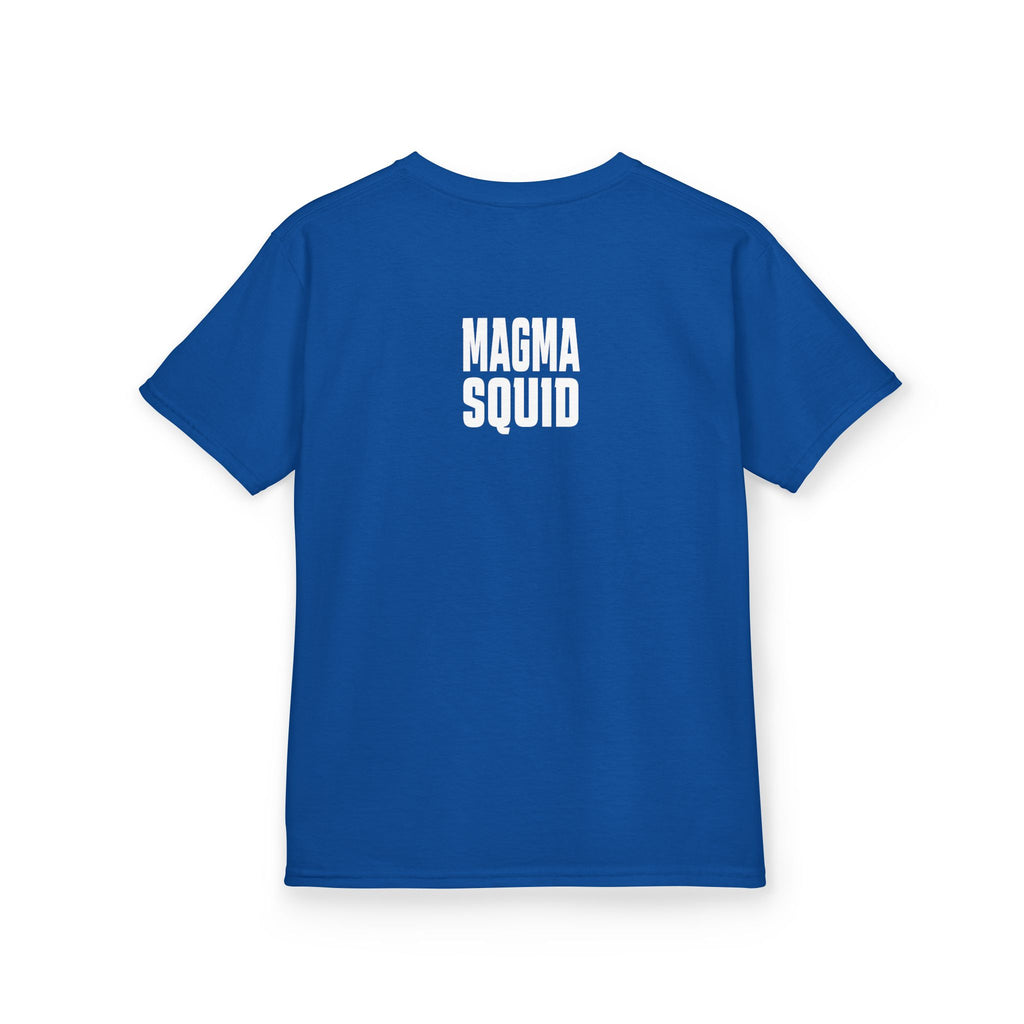 Kids 'M' Colourful Squid Tentacle Tee — Magma Squid Logo Kids T‑Shirt
