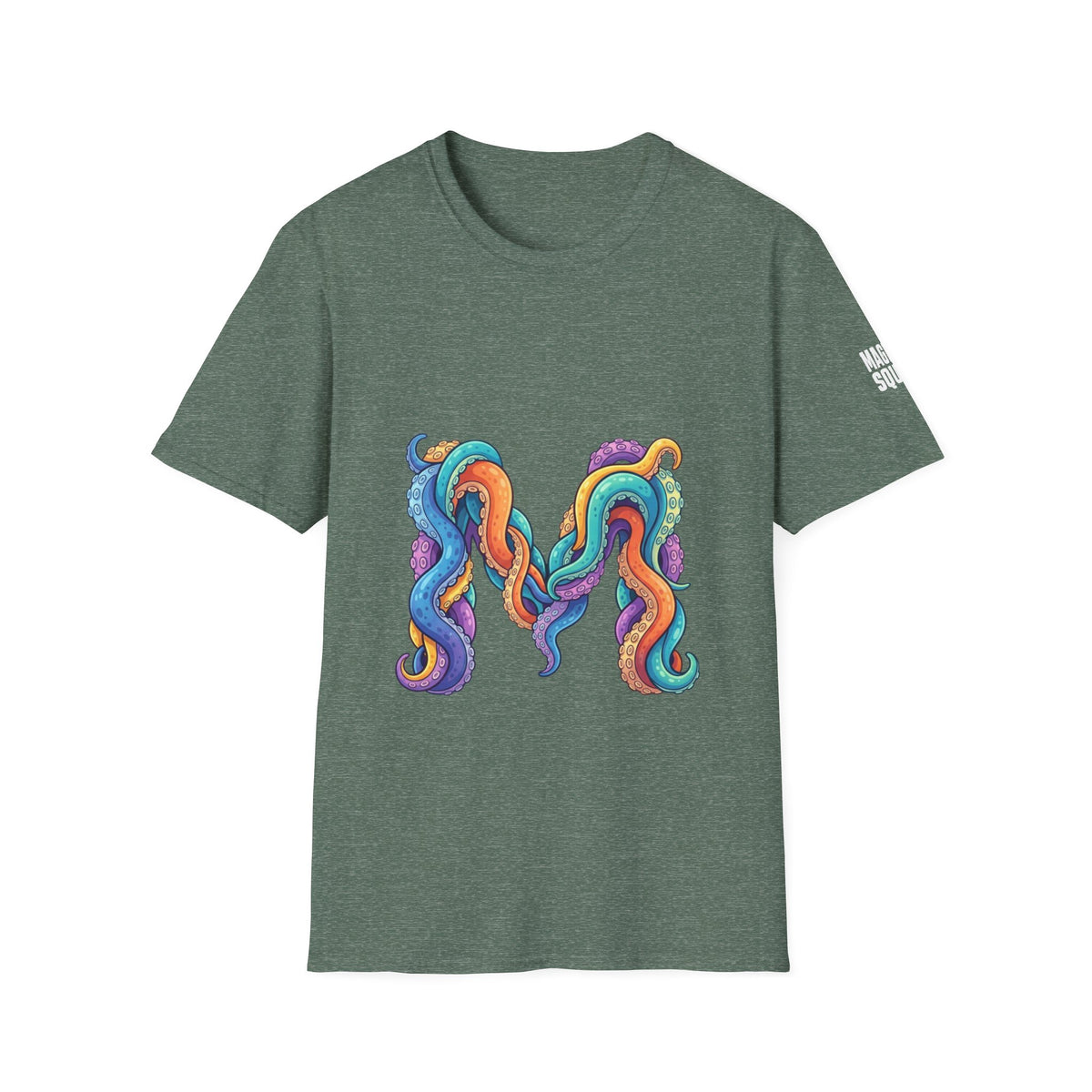 Squid Tentacles Graphic T-Shirt — Colourful Marine Illustration Tee