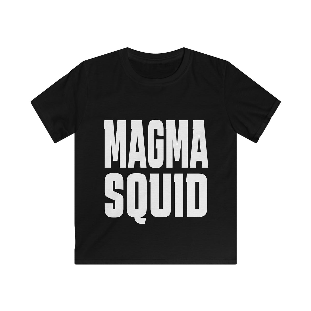 Kids T‑Shirt — "Magma Squid" Bold Text Graphic Tee