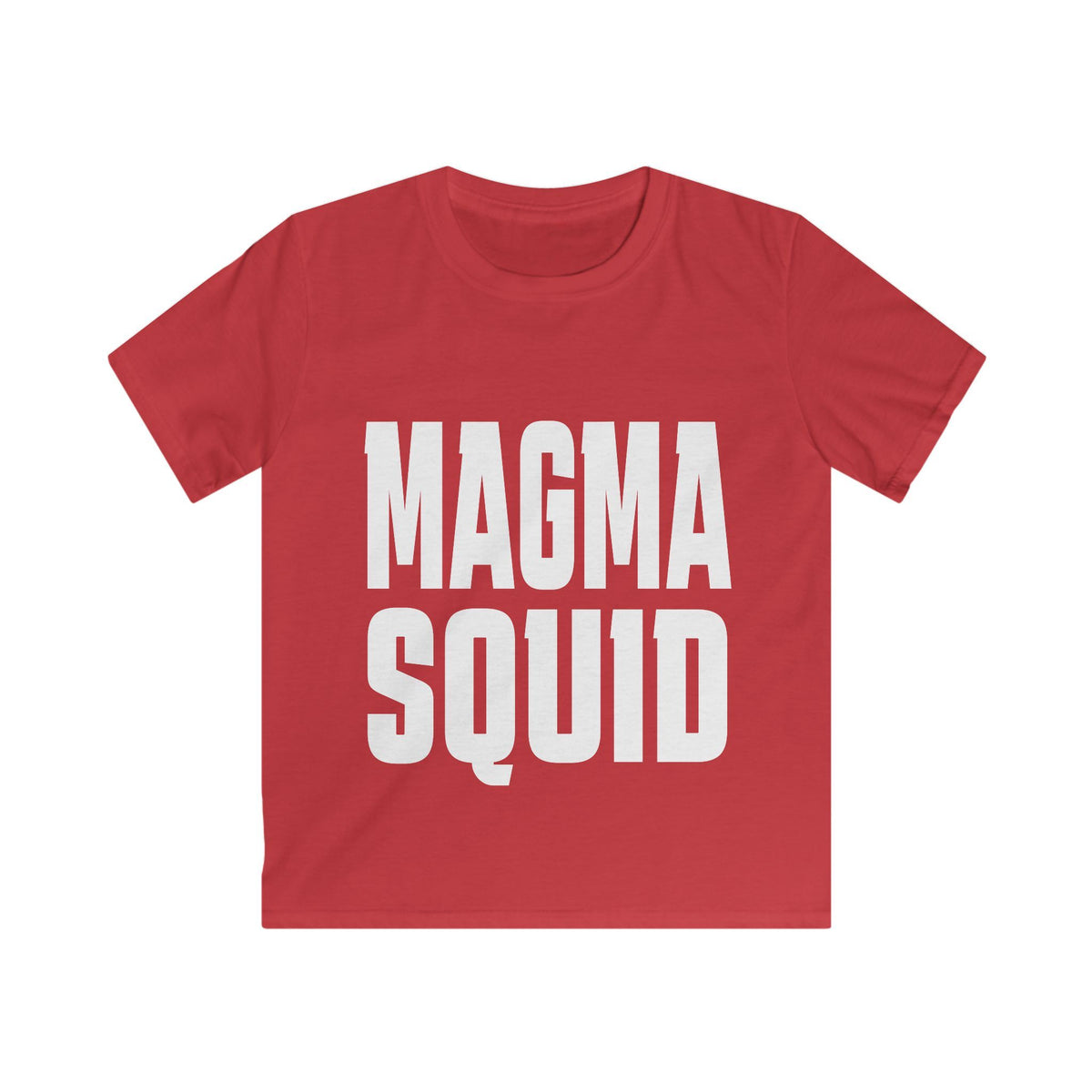 Kids T‑Shirt — "Magma Squid" Bold Text Graphic Tee