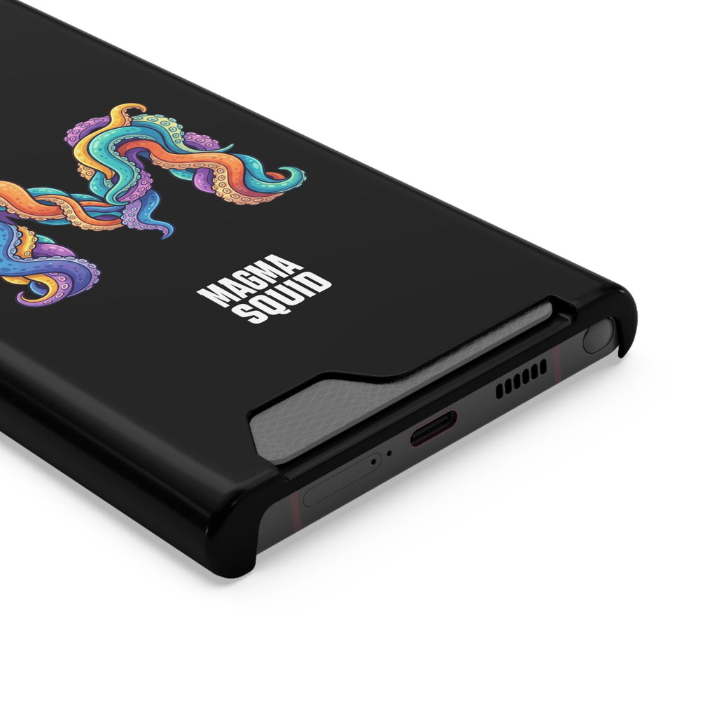 Magma Squid Card-Holder Phone Case — Colourful Squid Tentacle Design