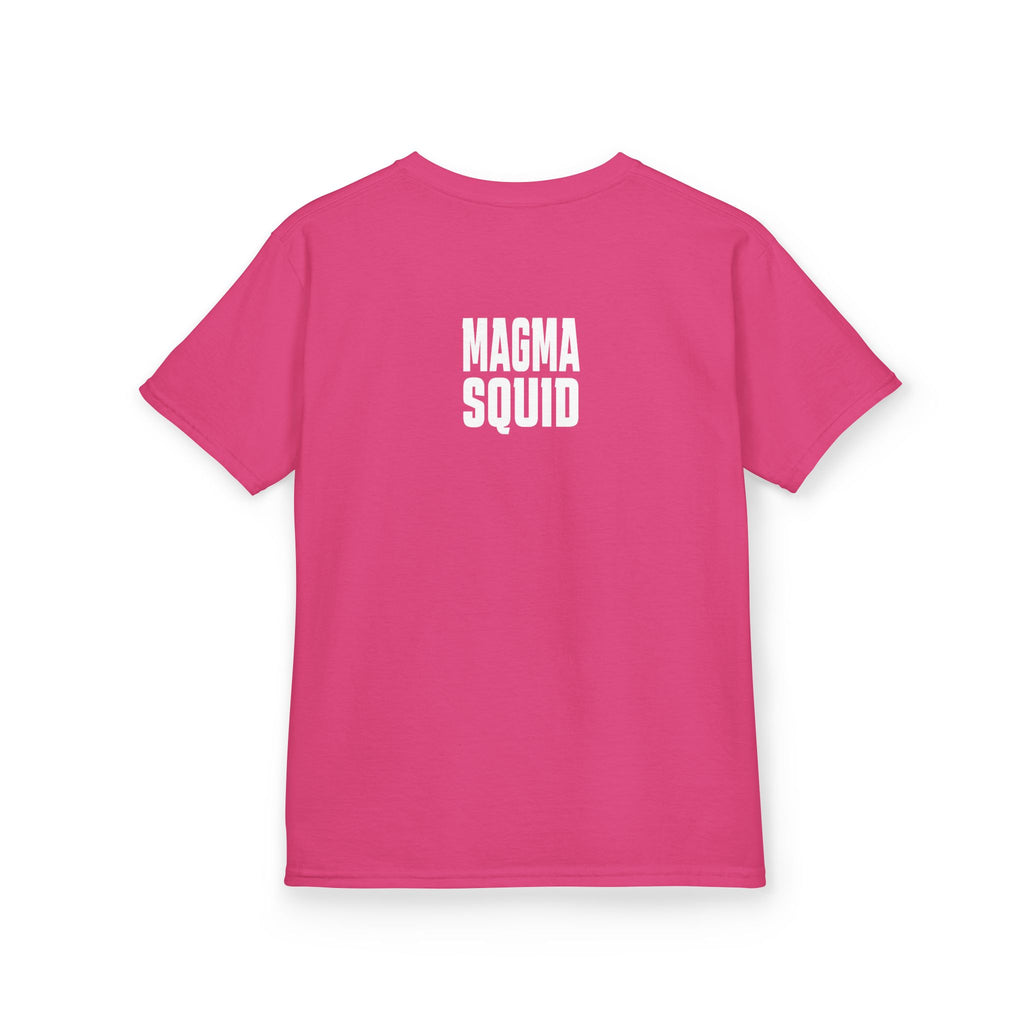 Kids 'M' Colourful Squid Tentacle Tee — Magma Squid Logo Kids T‑Shirt