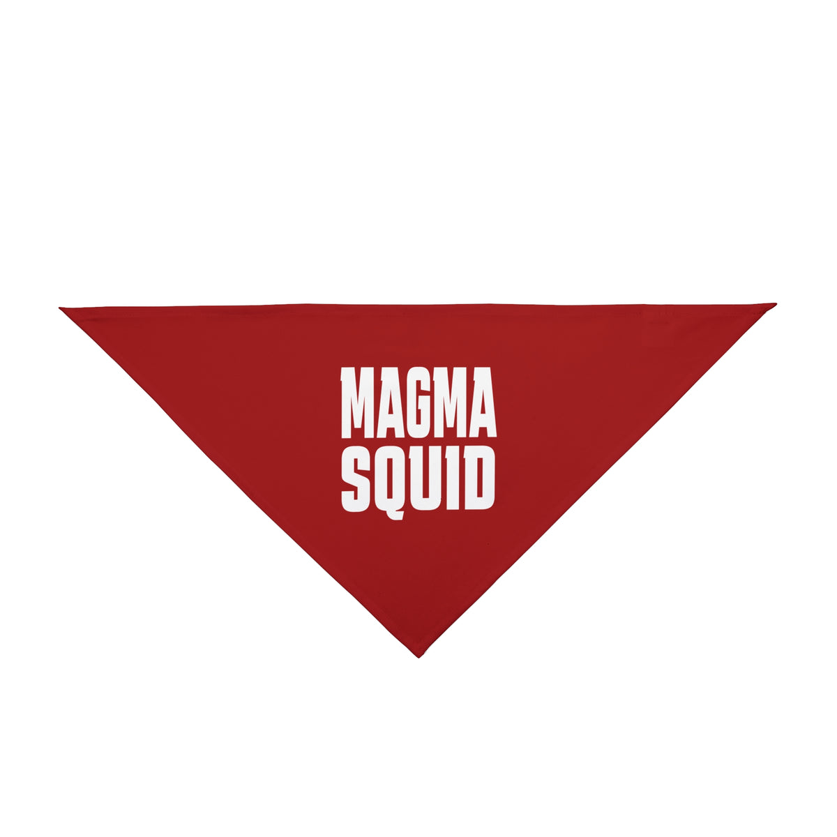 Magma Squid Red Pet Bandana — Bold Graphic Dog & Cat Accessory