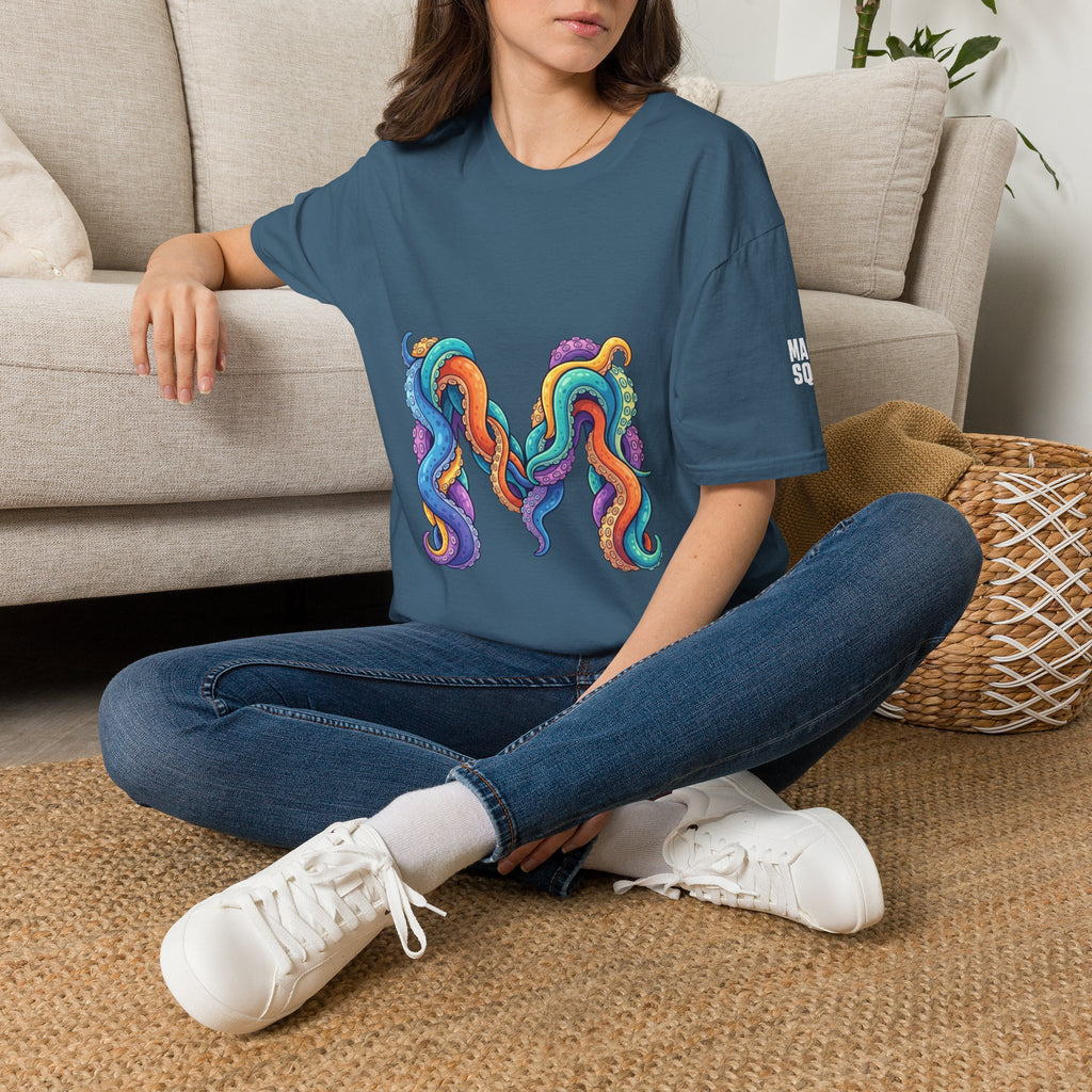 Squid Tentacles Graphic T-Shirt — Colourful Marine Illustration Tee