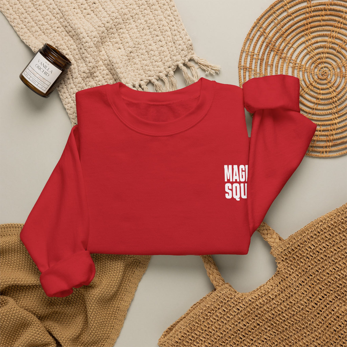 Magma Squid Crewneck Sweatshirt — Bold Graphic Pullover